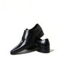 Dolce & Gabbana Elegant Black Leather Formal Flats