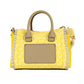 Michael Kors Carine XS Daffodil PVC Leather Top Zip Satchel Crossbody Handbag