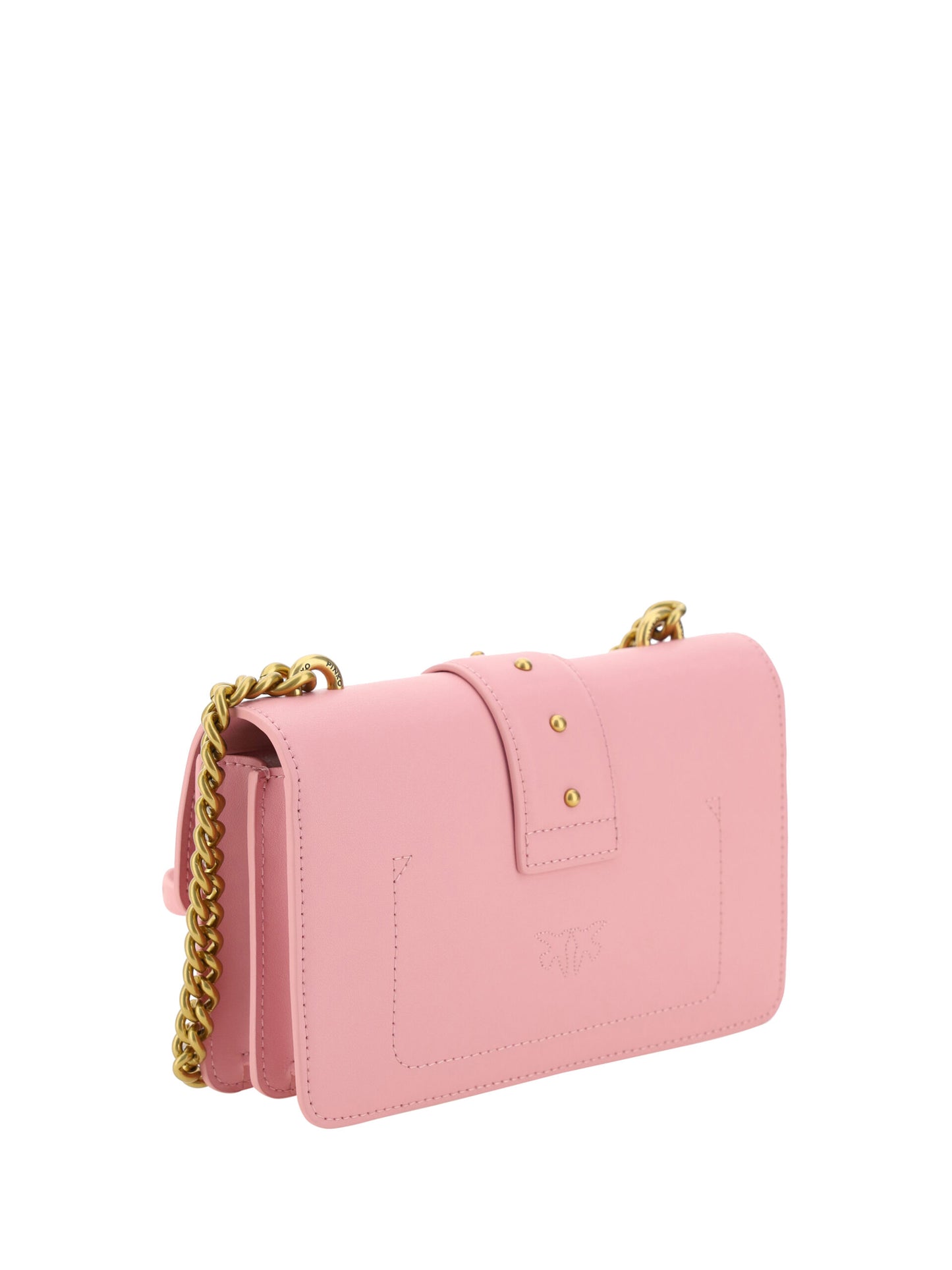 PINKO Elegant Mini Love One Shoulder Bag in Bubble Pink