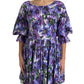 Dolce & Gabbana Floral A-Line Knee Length Cotton Dress