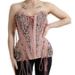 Dolce & Gabbana Silken Nylon Bustier Corset Top in Pink