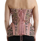 Dolce & Gabbana Silken Nylon Bustier Corset Top in Pink