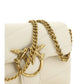 PINKO Elegant White Quilted Leather Shoulder Bag