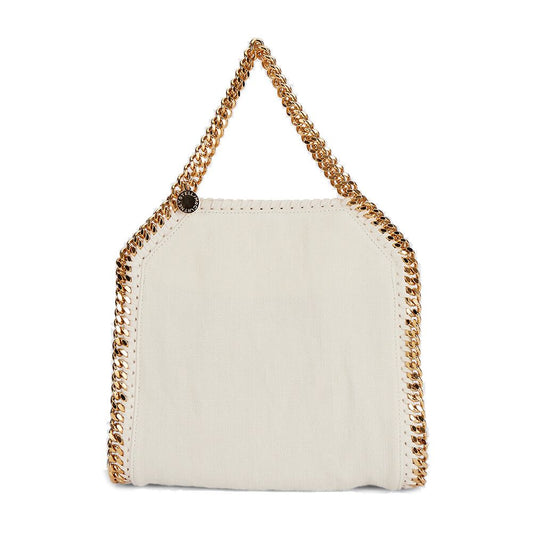 Stella McCartney Chic Mini Falabella Canvas Tote - Pristine White