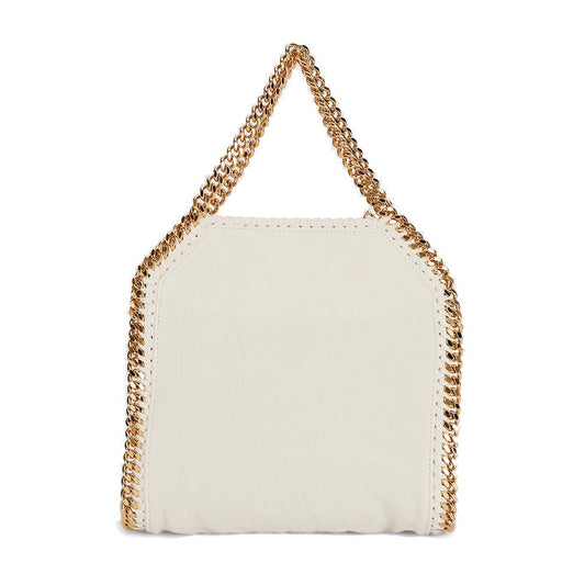 Stella McCartney Chic Mini Falabella Canvas Tote - Pristine White