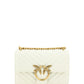 PINKO Elegant White Mini Love Shoulder Bag