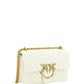 PINKO Elegant White Mini Love Shoulder Bag