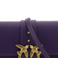 PINKO Elegant Purple Mini Shoulder Bag with Gold Accents