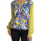 Dolce & Gabbana Multicolor Majolica Cashmere Blend Sweater