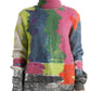 Dolce & Gabbana Multicolor Mohair Stripe Turtleneck Sweater