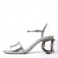 Dolce & Gabbana Silver Elegance Ankle Strap Sandals