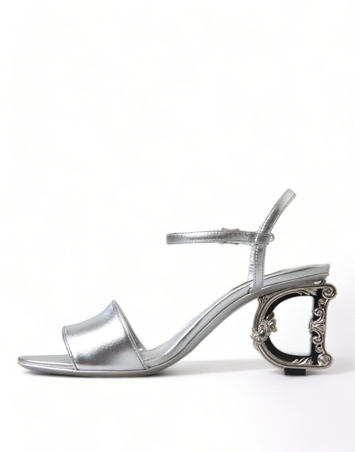 Dolce & Gabbana Silver Elegance Ankle Strap Sandals