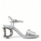 Dolce & Gabbana Silver Elegance Ankle Strap Sandals