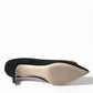 Dolce & Gabbana Elegant Black Leather Suede Pumps