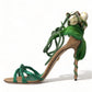 Dolce & Gabbana Emerald Elegance Satin Heels