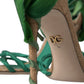 Dolce & Gabbana Emerald Elegance Satin Heels