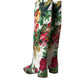 Dolce & Gabbana Floral Brocade Knee High Boots