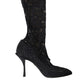 Dolce & Gabbana Elegant Black Stretch Sock Boots