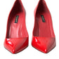 Dolce & Gabbana Elegant Red Patent Leather Heels