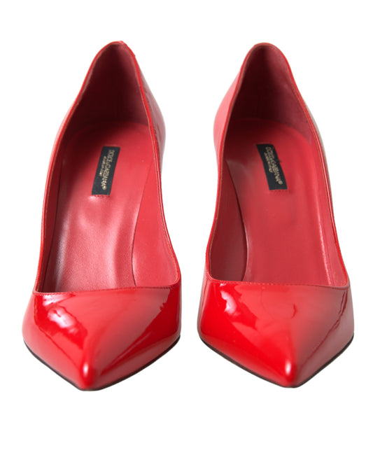 Dolce & Gabbana Elegant Red Patent Leather Heels