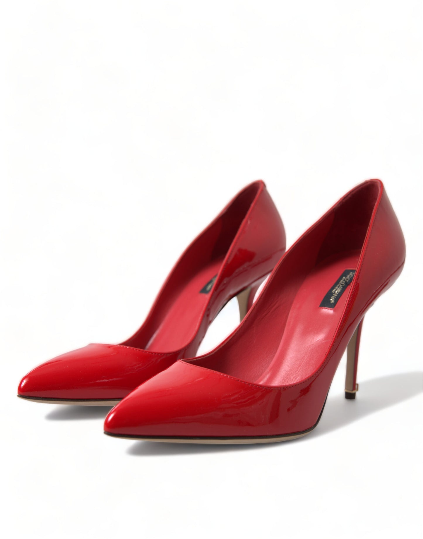 Dolce & Gabbana Elegant Red Patent Leather Heels