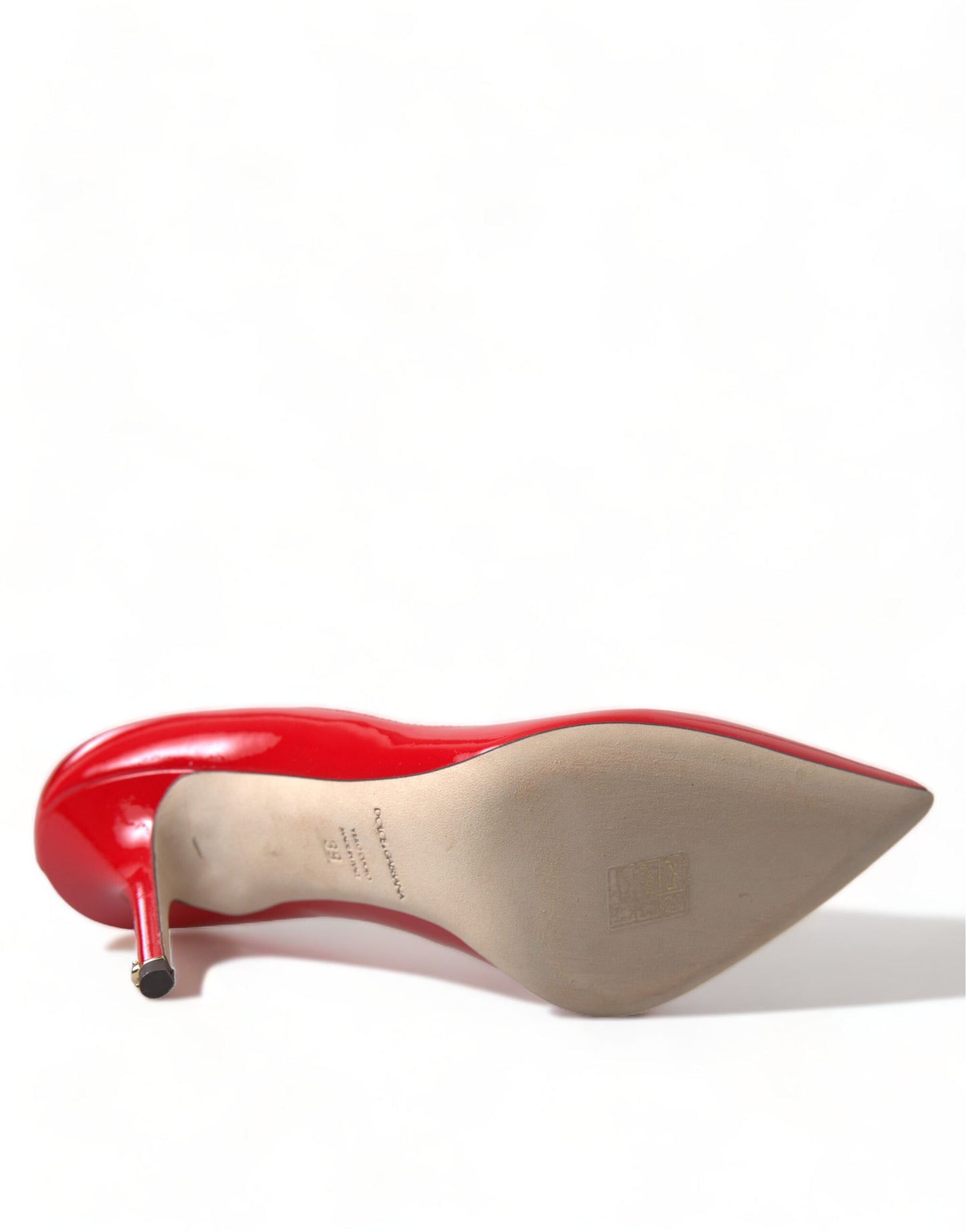 Dolce & Gabbana Elegant Red Patent Leather Heels