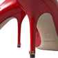 Dolce & Gabbana Elegant Red Patent Leather Heels