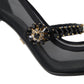 Dolce & Gabbana Crystal-Embellished Black Mary Jane Stilettos