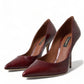 Dolce & Gabbana Elegant Bordeaux Eel Skin Pumps