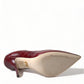 Dolce & Gabbana Elegant Bordeaux Eel Skin Pumps