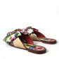 Dolce & Gabbana Exquisite Floral Print Flat Sandals