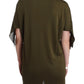 John Galliano Emerald Elegance Rayon Blouse