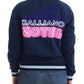 John Galliano Chic Blue Zip Cardigan with Logo Detail