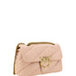 PINKO Elegant Light Pink Quilted Shoulder Bag