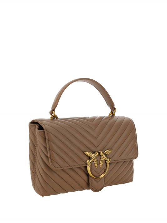 PINKO Elegant Quilted Calfskin Shoulder Bag