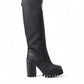 Dolce & Gabbana Elegant Black Leather Hi-Trekking Boots