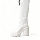 Dolce & Gabbana Elegant White High-Top Trekking Boots