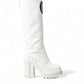 Dolce & Gabbana Elegant White High-Top Trekking Boots