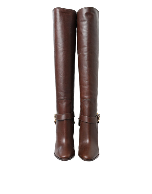 Dolce & Gabbana Elegant Leather High Rider Boots