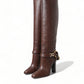 Dolce & Gabbana Elegant Leather High Rider Boots