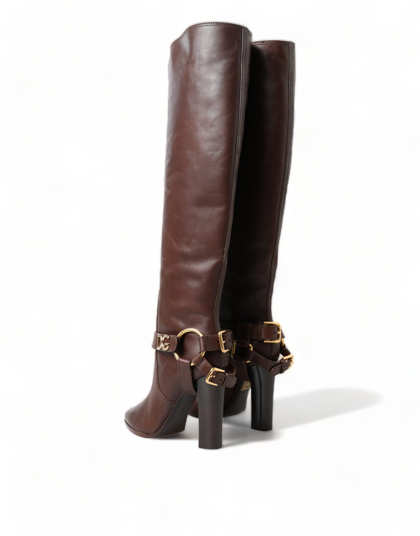 Dolce & Gabbana Elegant Leather High Rider Boots