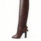 Dolce & Gabbana Elegant Leather High Rider Boots