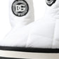 Dolce & Gabbana Elegant White Quilted Mid-Calf Boots