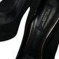 Dolce & Gabbana Black Suede Heeled Pumps Sophistication