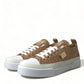 Dolce & Gabbana Elegant Gold Low-Top Sneakers - Chic Comfort Footwear