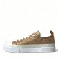 Dolce & Gabbana Elegant Gold Low-Top Sneakers - Chic Comfort Footwear