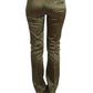 John Galliano Chic Green Slimline Tailored Pants