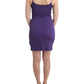 John Galliano Elegant Purple Jersey Cocktail Dress