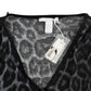 Cavalli Sultry Leopard V-Neck Modal Top