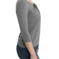 Cavalli Elegant Gray Cashmere-Blend Jumper